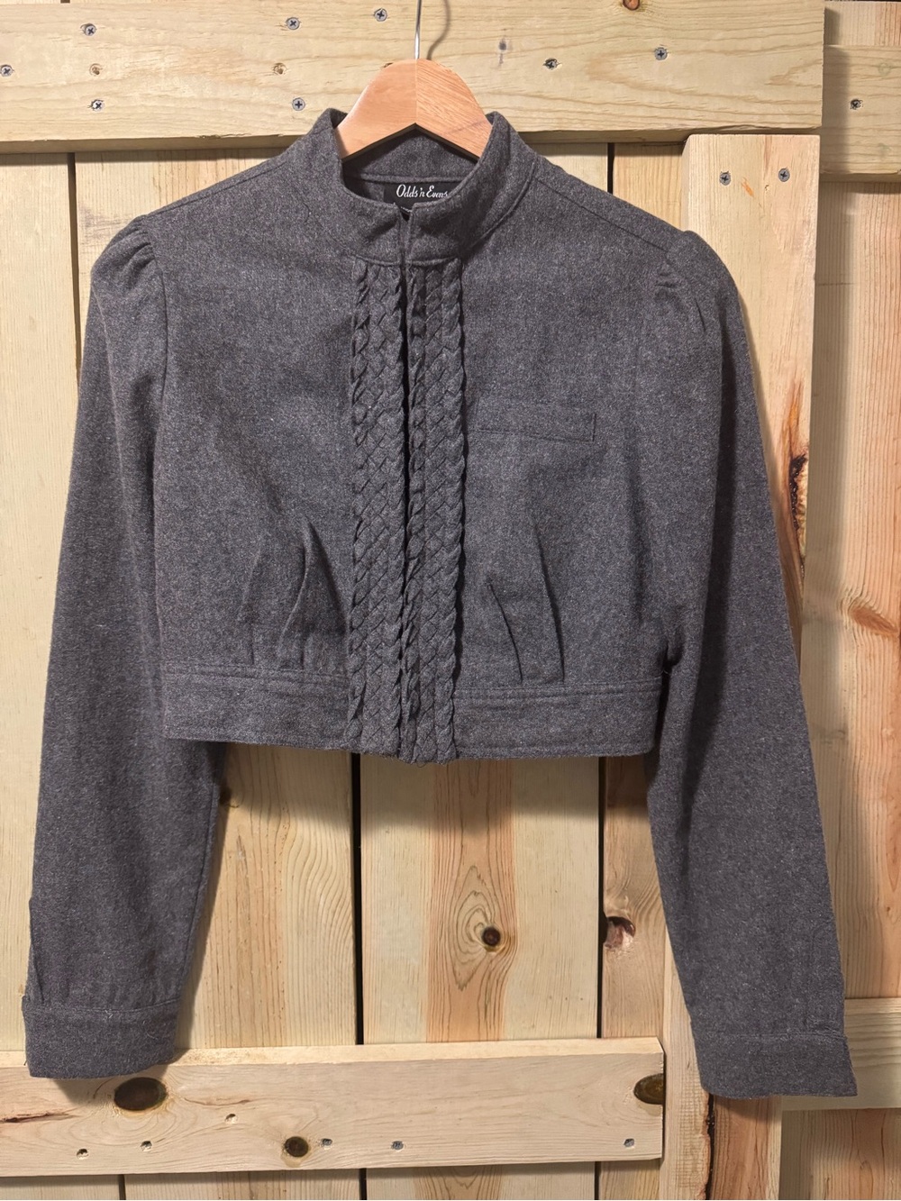 Odds’ n evens wool crop jacket